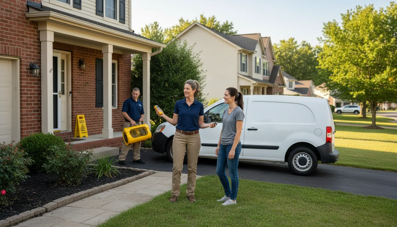 Residential water damage restoration in Charleroi, PA